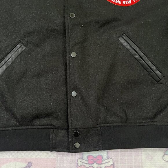 Supreme X 40 Acres Malcolm X Themed Baseball Jacket - Picture 6 of 10